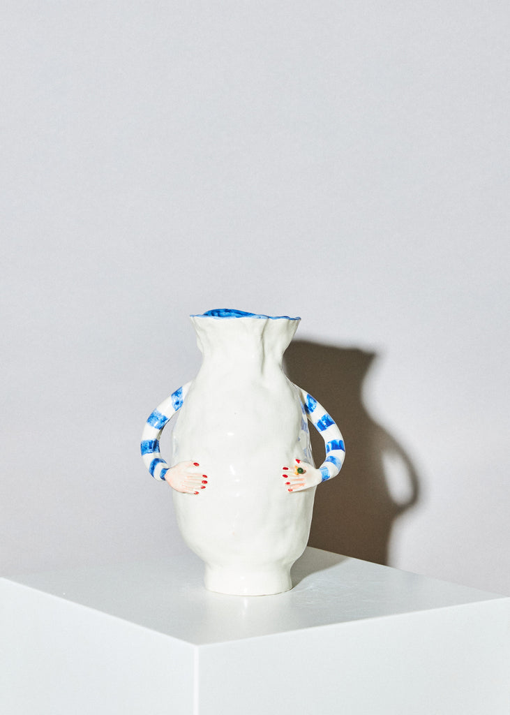 Anastasia Lobanova Handmade Vase Ceramic Sculpture Affordable Art Still Life Playful Art Artist Art Gallery Modern Art Organic Shapes