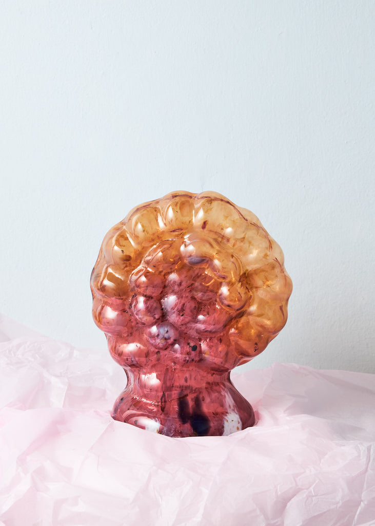 Kristin Larsson Ammonite Colourful Glass Sculpture Original Artwork Eclectic Artwork Handmade Home Decor Affordable Art Mouth Blown Glass Hand Blown Glass Playful Art Abstract Art Organic Shapes