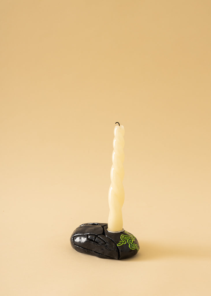 Lisa Vaccino Glitter Litter Sculpture Handmade Clay Sculptural Artwork Contemporary Candle Holder Pop Art Y2K