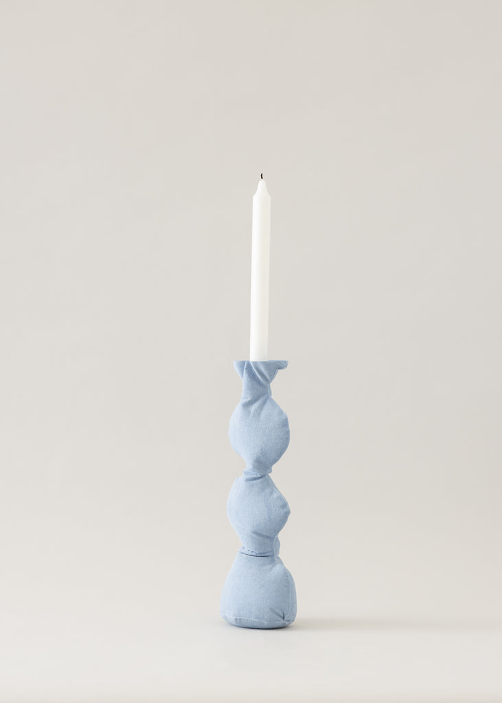 Marion de Raucourt Minestrone Handmade Candle Holder Sculpture Original Artwork Blue Art Contemporary Collectable
