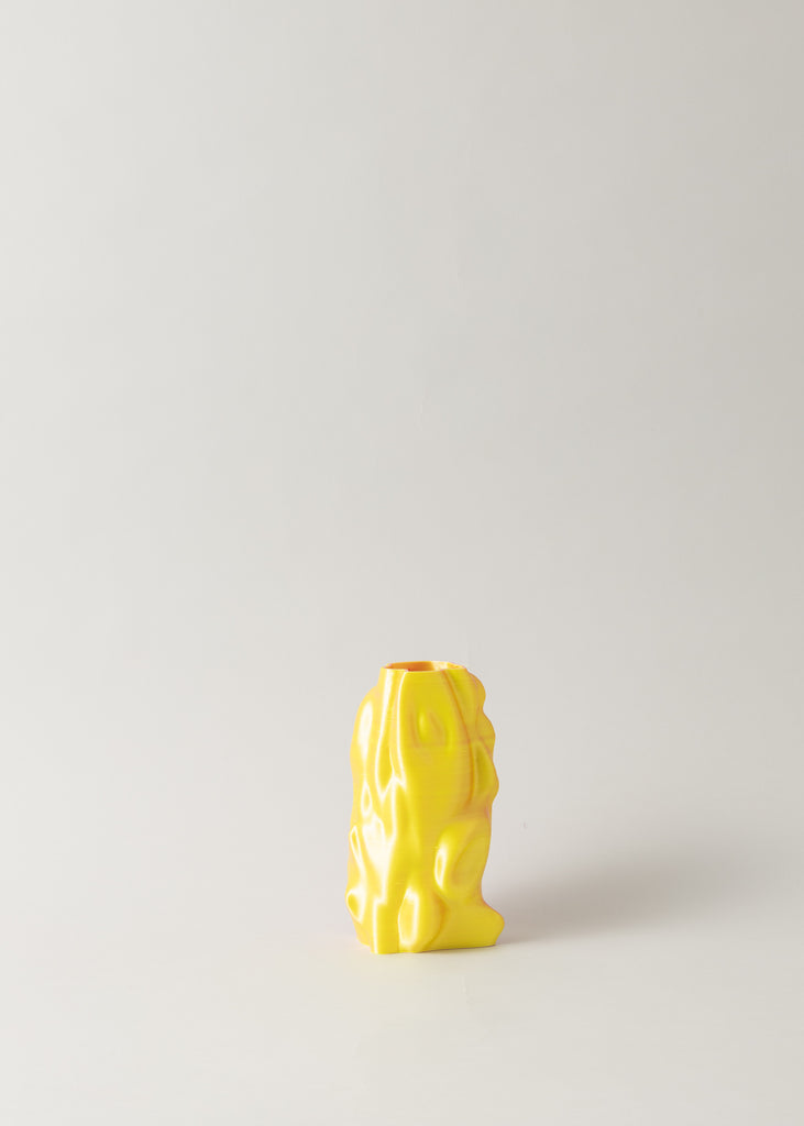 Niklas Jeroch Organic Angel Vase Pink Yellow Chrome 3D Printed Artwork Sculpture Futuristic Interior Decor Eclectic