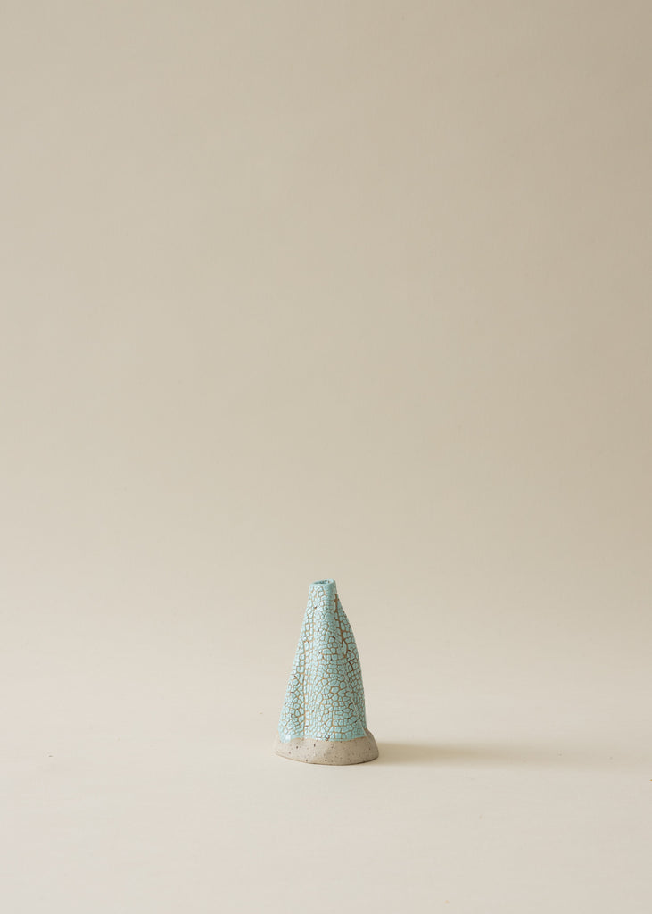 Astrid Öhman Handmade Volcano Vase Blue Artwork Ceramic