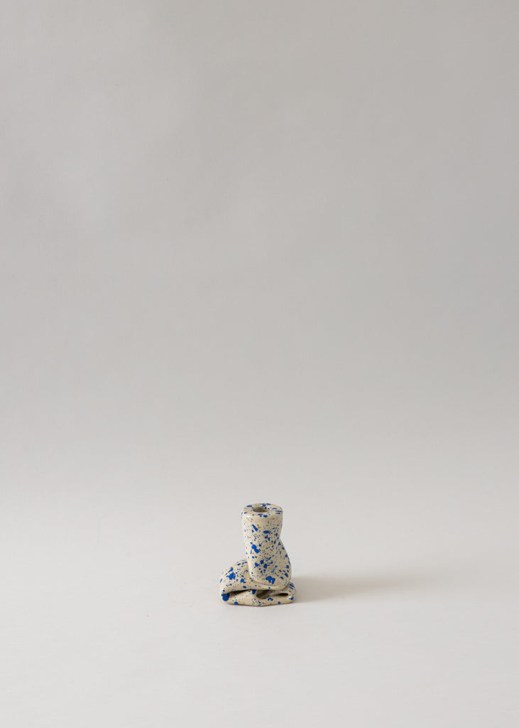 Kerafakt Punka Candle Holder Ceramic Sculpture Stoneware Artwork Sculptural Art Piece Collectable Affordable Blue Art
