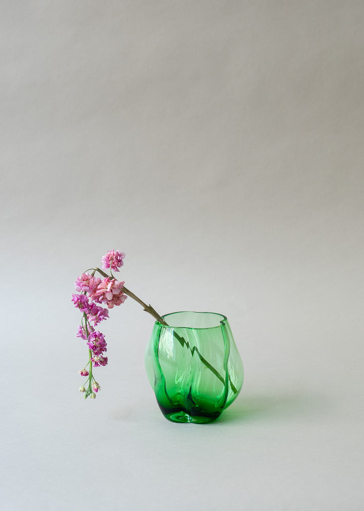 LACC green Soba glass vase