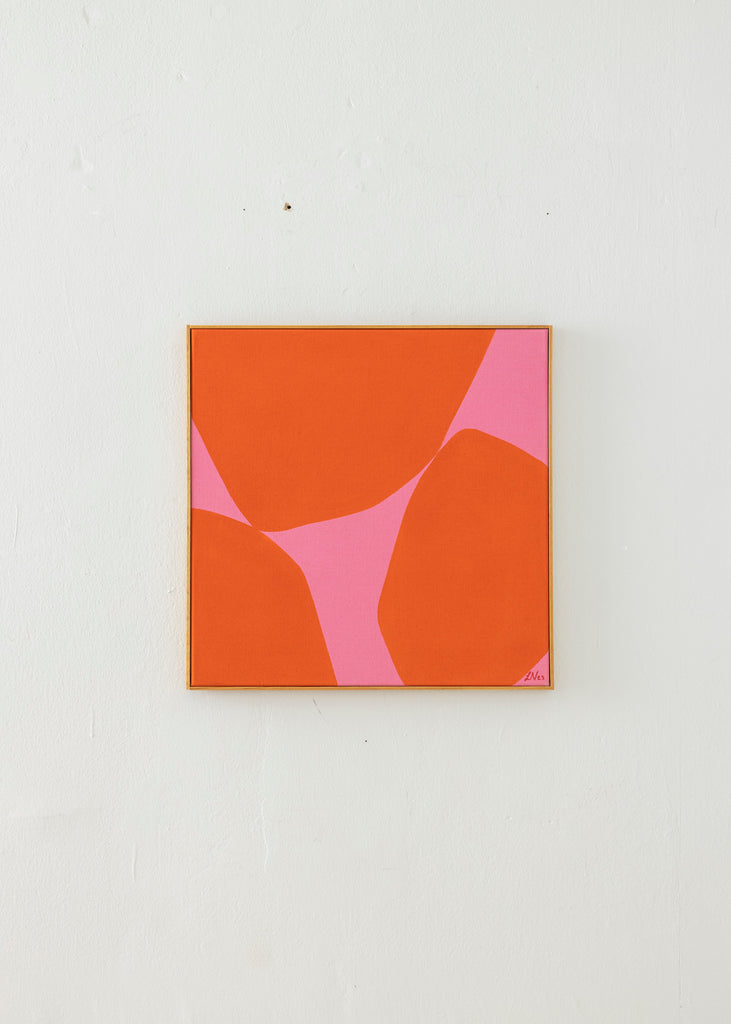 Lerke Nennemann Pink And Orange No.X Handmade Artwork