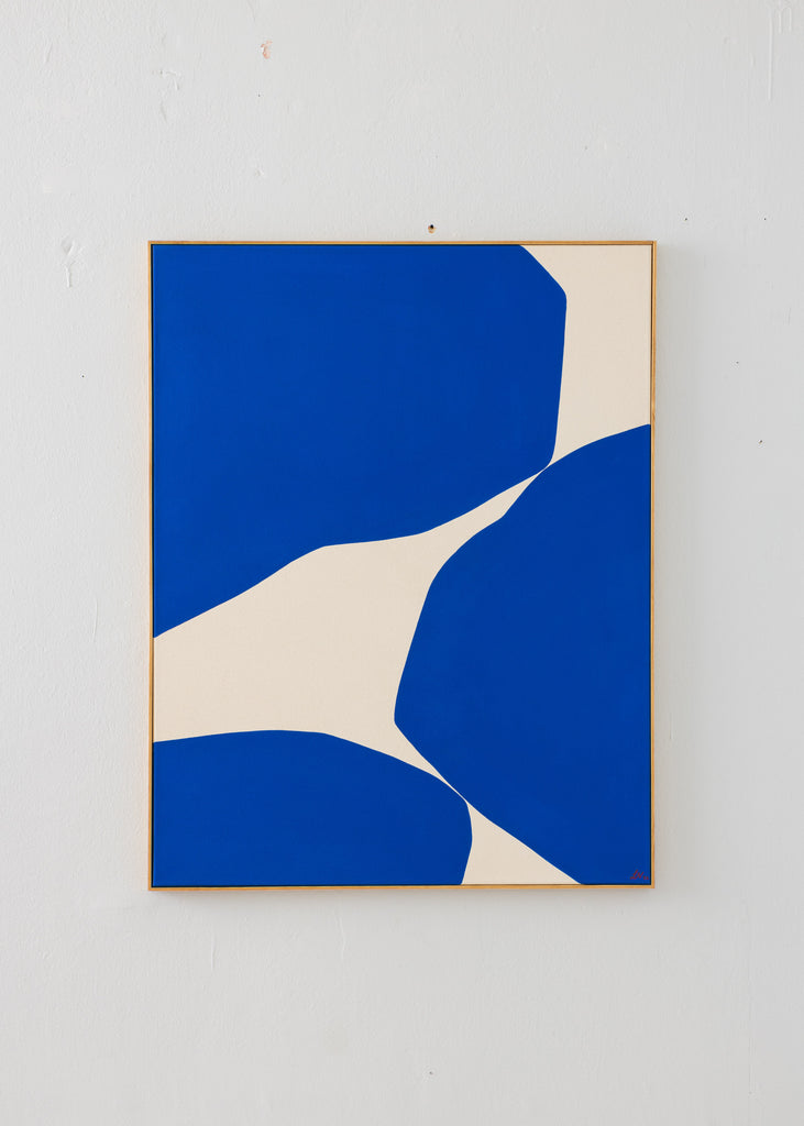 Lerke Nennemann The Blue One 1 Handmade Unique Abstract Art 