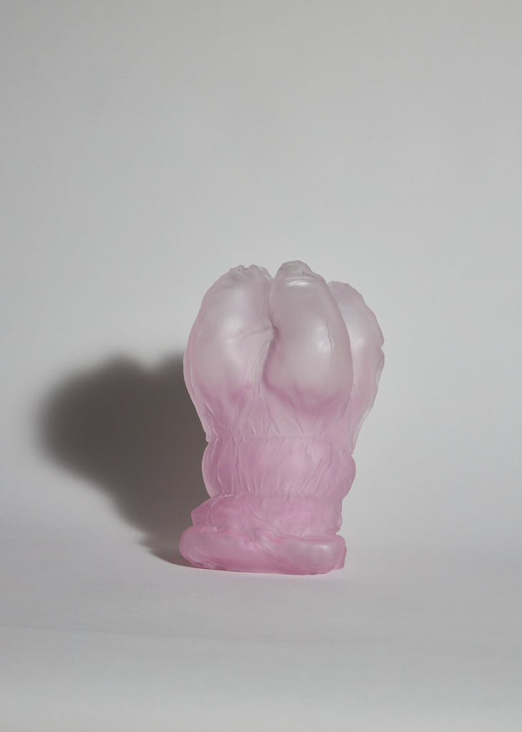 Malin Pierre Pink Pal Glass Sculpture Art Handmade