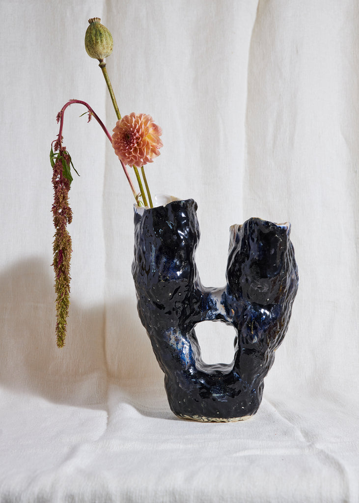 Marthine Spinnangr Sculpture Artwork Ceramic Unique Handmade Ukiyo Vase Glazed