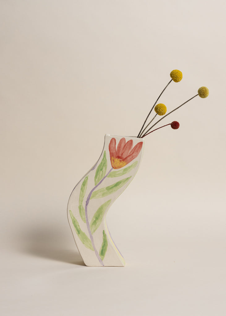 Samantha Kerdine Fleurs Au Repos Artwork Handmade Sculpture Vase Ceramic Unique Floral 
