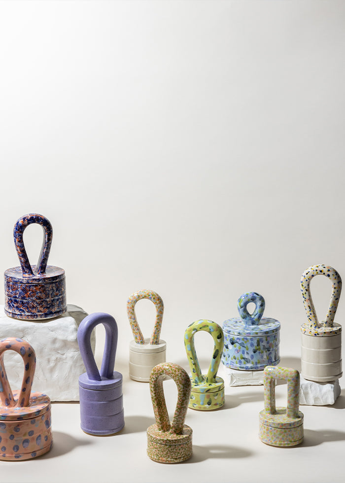 Hanna Whitehead Dialog Ceramic Artworks Jar Handmade Unique Sculptures