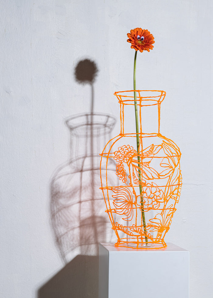 Iris Megens Between The  Lines Vase Handmade Artwork Unique 