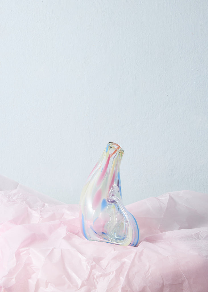 Saga Sandström Rainbow Vase Handmade Original Unique Sculpture Glass Art Interior design Contemporary Art