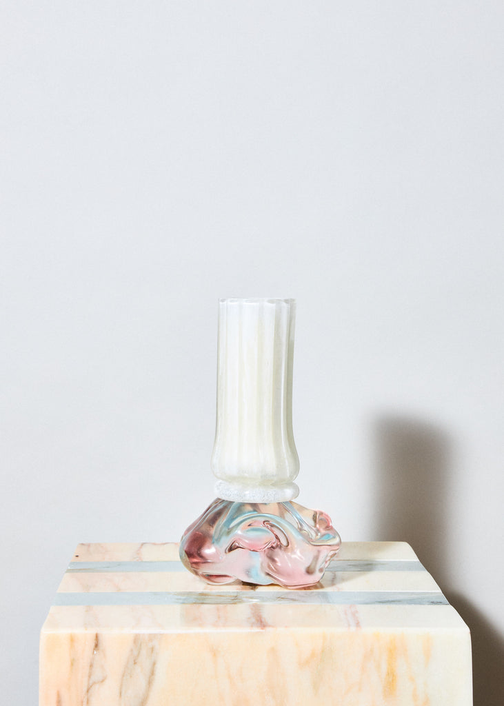 Ammy Oloffsson Handmade Glass Artwork Mouth Blown Sculpture Modern Art Emerging Art Playful Interior Design Scented Candle Green Pastel Organic Shapes Art Collection