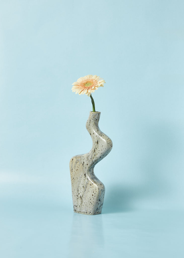 Ann Charlotte Frick Lightning Bolt Vase Handmade Vase Original Artwork Minimalistic Art Style 
