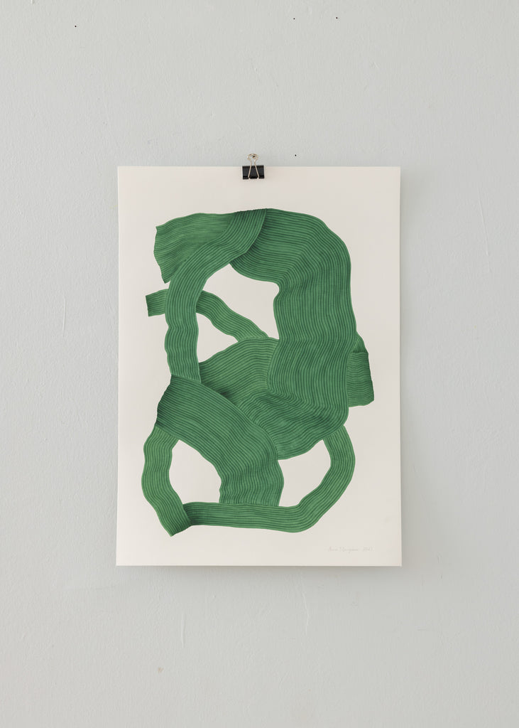 Anna Norrgrann Rhythm A2 Drawing Handmade Handcrafted Green