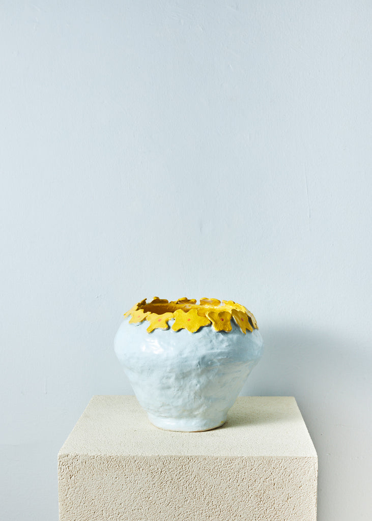 Anna Tedestam Handmade Pot Ceramic Vase Eclectic Art Style Contemporary Artwork Playful Art Style Affordable Art Glazed Ceramics Sculpture Sculptural Artwork