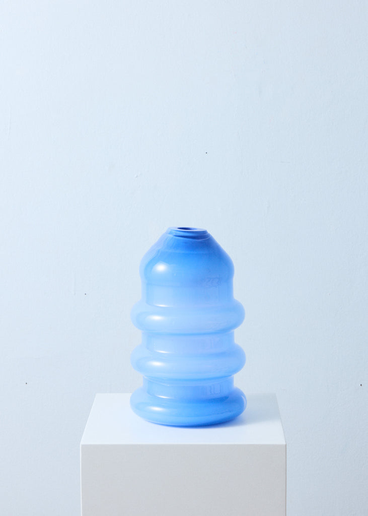 Anni Eckerman Kulta Vase Colourful Art Unique Sculptural Vase Original Handmade Mouth-Blown Glass Vase Modern Artwork 