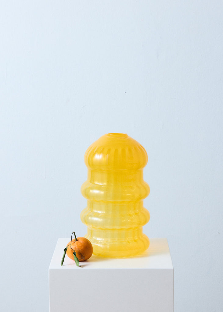 Anni Eckerman Kulta Vase Handmade Glass Vase Mouth-Blown Glass Sculpture Original Art Contemporary Artwork 