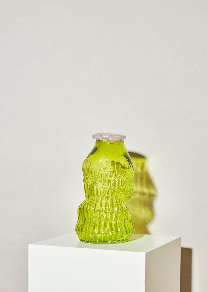 Anni Eckerman Handmade Glass Sculpture Vase Organic Shapes Playful Colorful Affordable Art Emerging Art