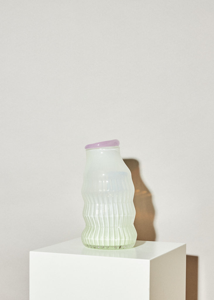 Anni Eckerman Glass Vase Glass Sculpture Handmade Art Craft Unique Artwork Handpicked Art Collection Playful Organic Shapes