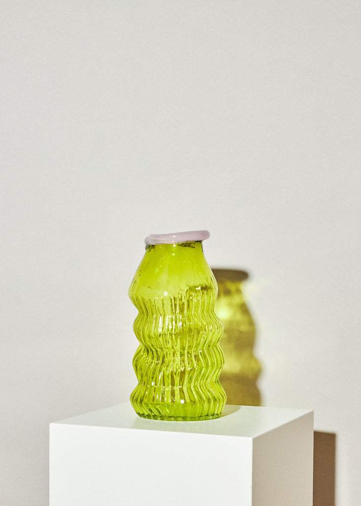 Anni Eckerman Handmade Glass Sculpture Vase Organic Shapes Playful Colorful Affordable Art Emerging Art Amazing Artwork
