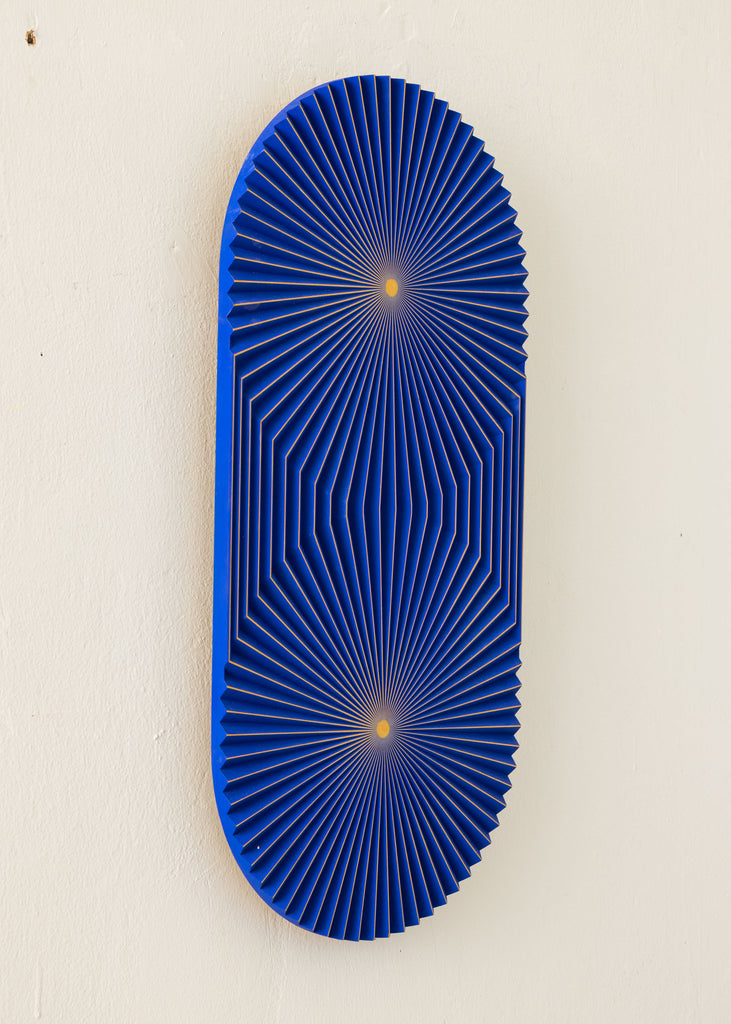 Arno Hoogland Citrus Wall Sculpture Sculptural Wall Art Handmade Artwork One Of A Kind Art Affordable Art Collecting Klein Blue Artwork Collectable Item