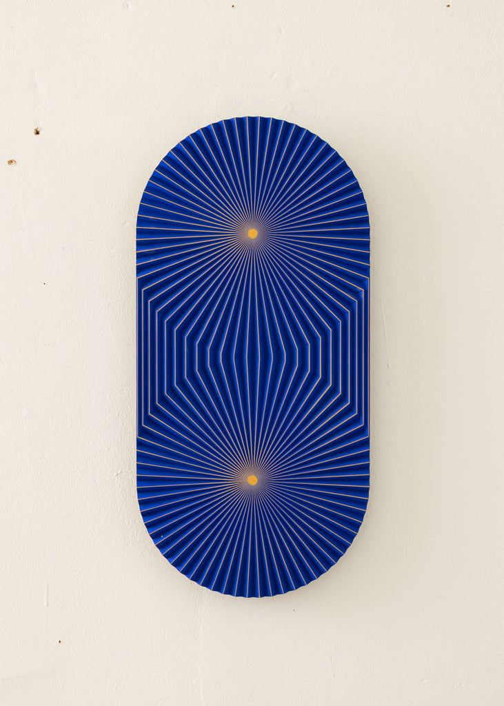 Arno Hoogland Citrus Wall Sculpture Sculptural Wall Art Handmade Artwork One Of A Kind Art Affordable Art Collecting Klein Blue Artwork