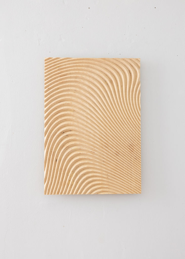 Arno Hoogland Wave Natural Wood 3D Wall Sculpture