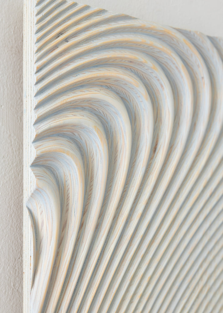 Arno Hoogland Wave Wooden 3D Wall Sculpture Handmade Unique 