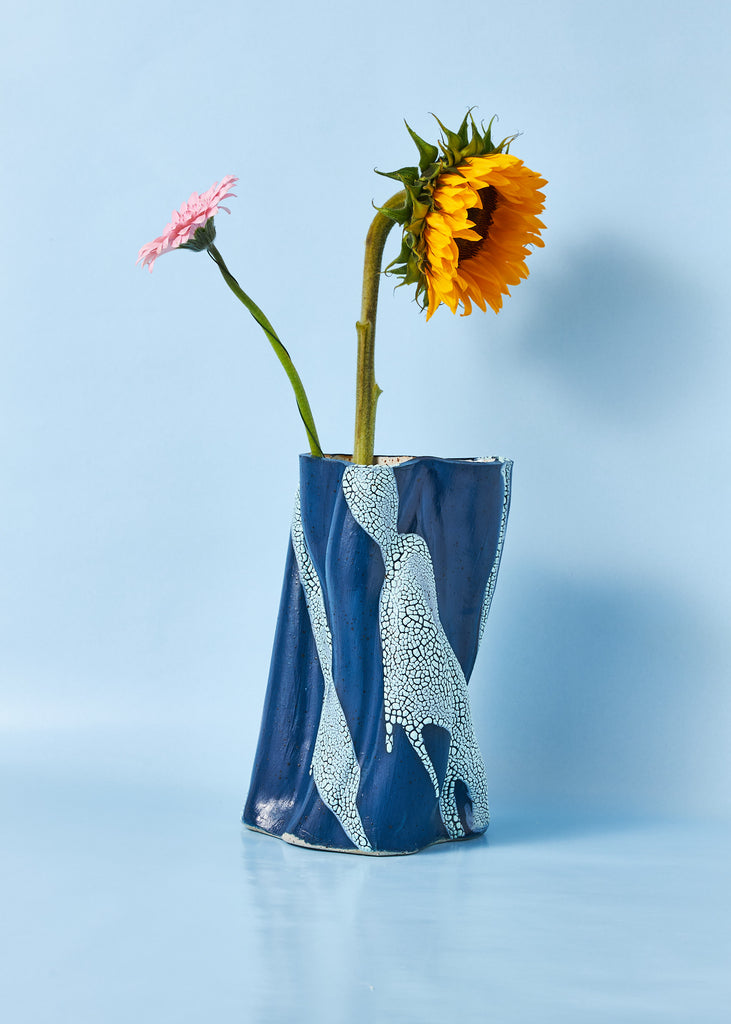 Astrid Öhman Candy Vase Mini Vase Handmade Artwork Original Sculpture Glazed Female Artist Swedish Artist Green Vase