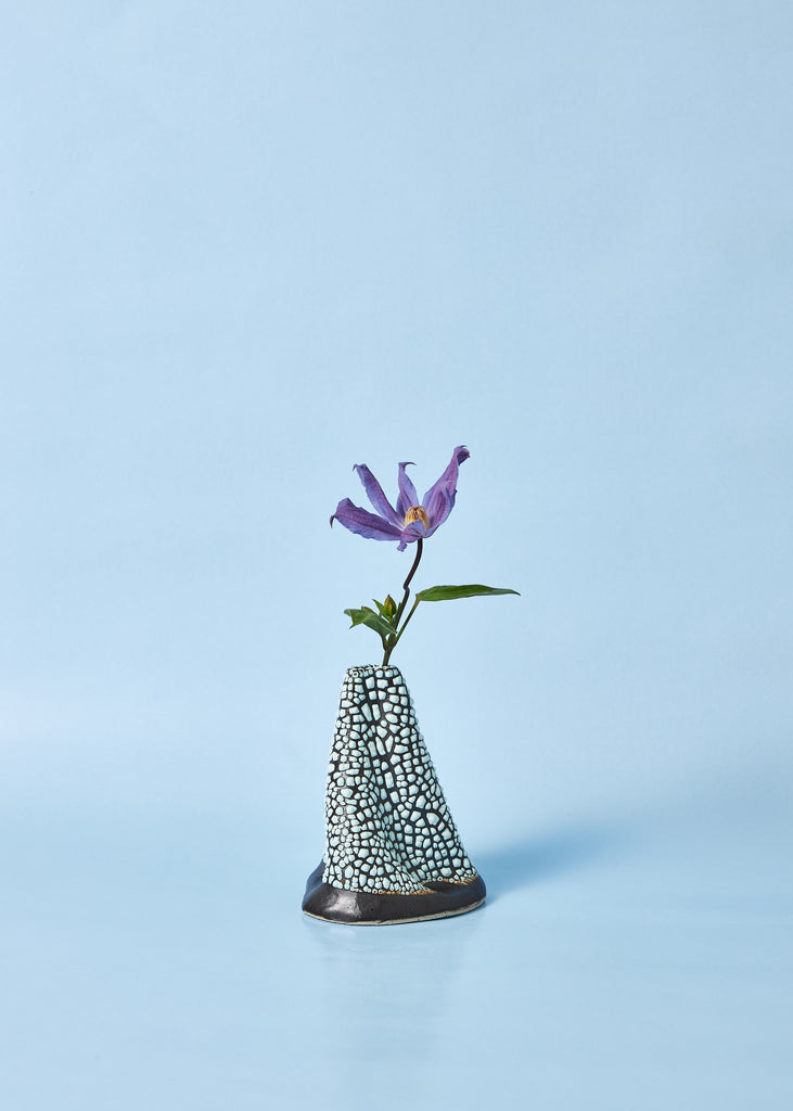 Astrid Öhman Volcano Vase Mini Vase Handmade Artwork Original Sculpture Glazed Female Artist Swedish Artist Green Vase