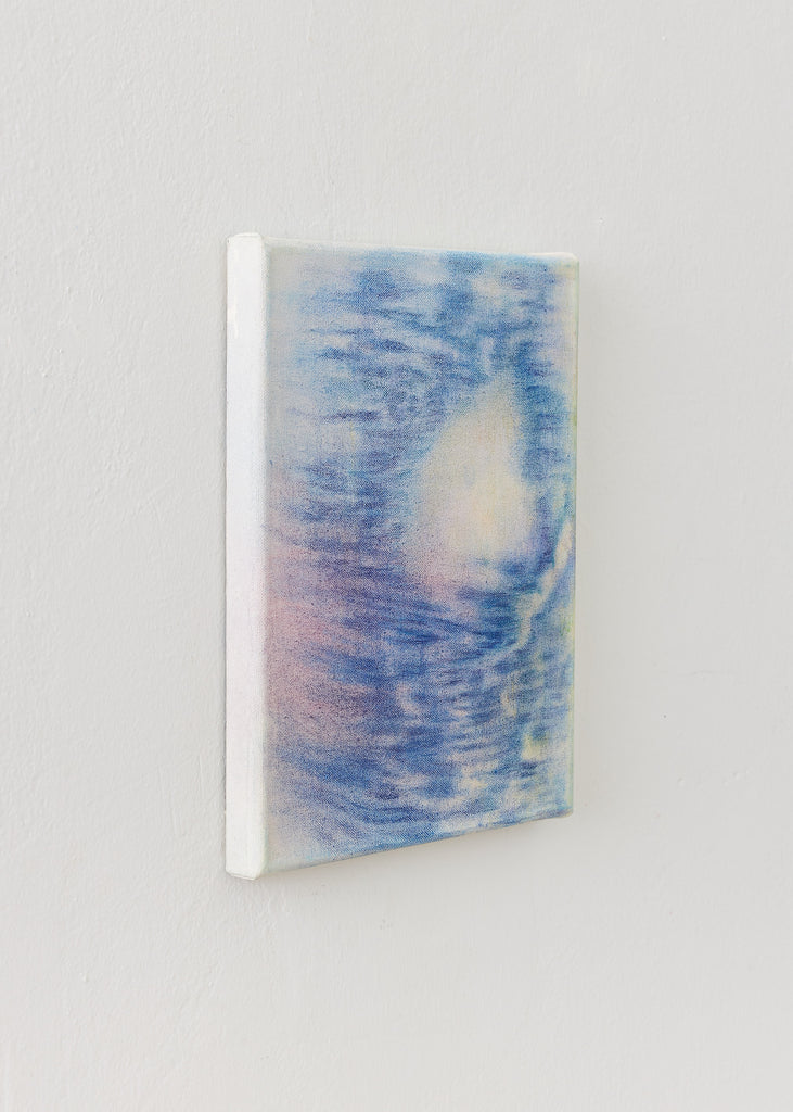 Aya Onodera Fragments Handmade Artwork Original Painting Oil On Canvas Craftsmanship Abstract Wall Art Contemporary Art Modern Artwork Art For Sale Blue Painting  Detailed