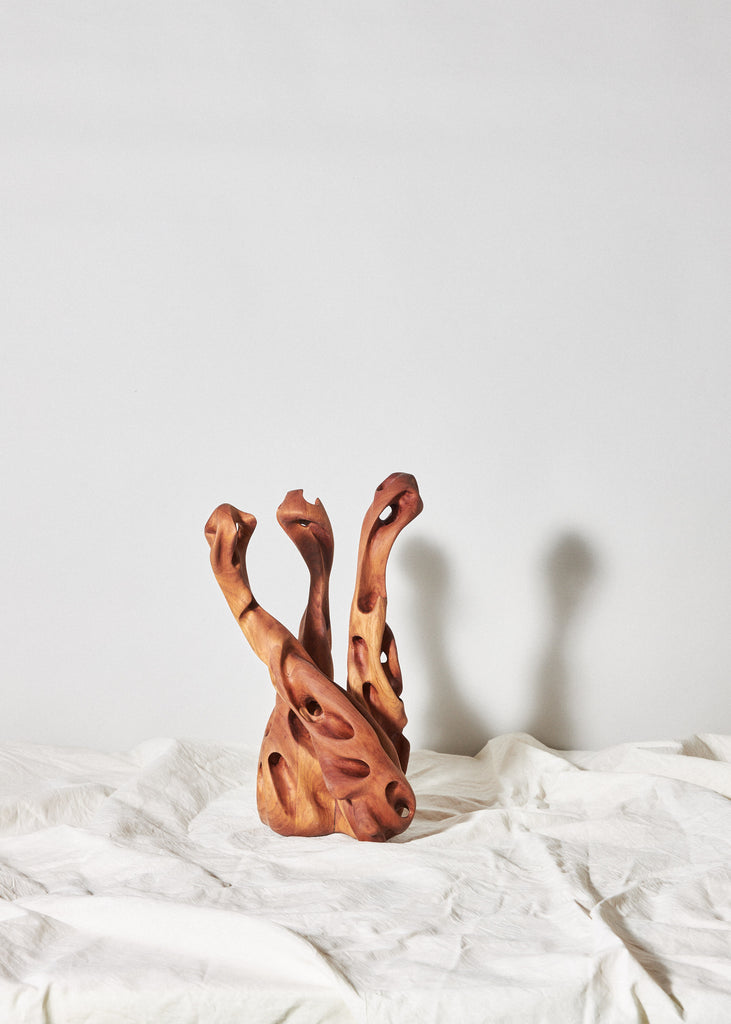 Ben Graham Wood Sculpture Elegant Minimalistic Organic Shapes Handmade Exklusive Art Original Artwork Modern Art Plywood Carved Wood