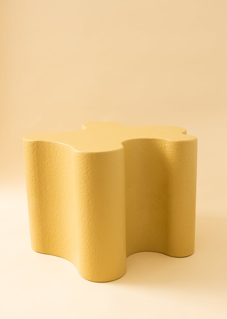 Caia Leifsdotter Roots Unique Side Table Sculpture Designer Object Artistic Home Decor Yellow