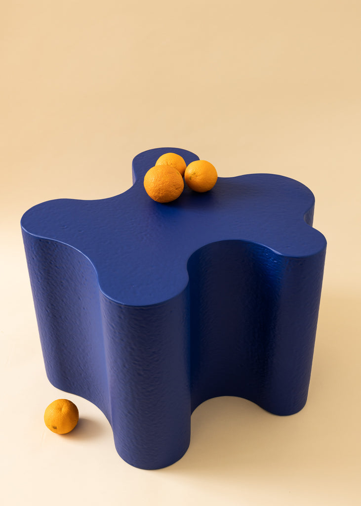 Caia Leifsdotter Roots Side Table Sculpture Sculptural Interior Artistic Furniture Klein Blue Artwork Design