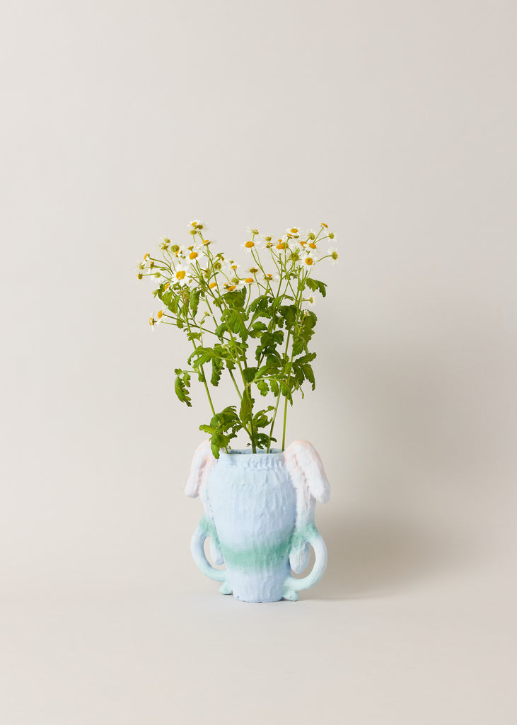 Elizabeth Lewis Gorgon Vessel Handmade Artwork Original Sculpture Contemporary Vase Ceramic Vessel One Of A Kind Art Style Eclectic Interior Style Affordable Art Collecting