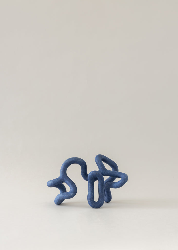 Emeli Höcks Blue Turtle Sculpture Handmade Artwork Original Art Blue Sculptural Piece Playful
