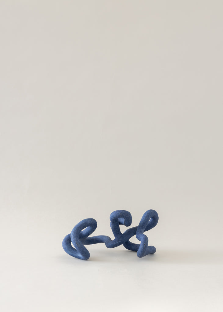 Emeli Höcks Blue Turtle Sculpture Handmade Artwork Original Art Blue Sculptural Piece Playful Organic
