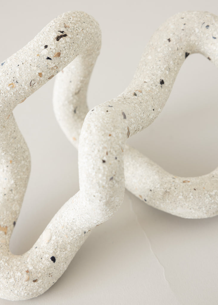 Emeli Höcks Magnolia Sculpture Handmade Artwork Sculptural Art Hand Sculpted Minimalistic Serene Interior Upcycled Ceramic Textured