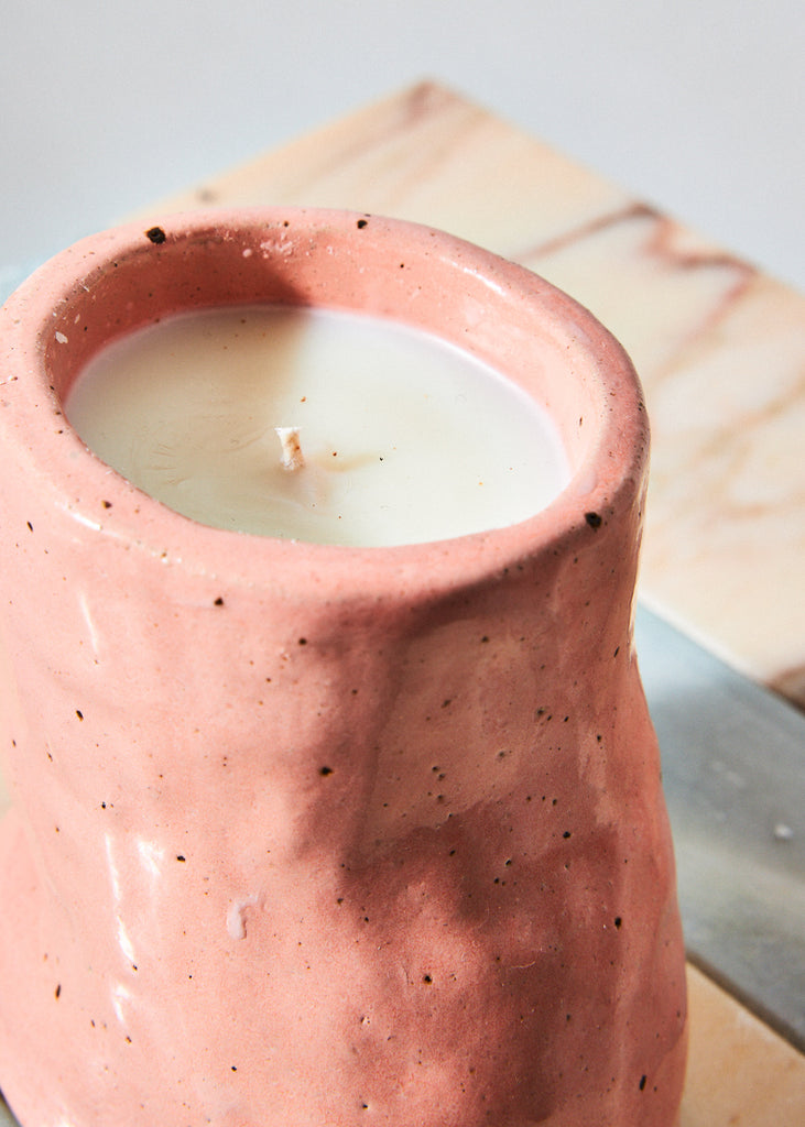 Fanny Ollas Handmade Candle Holder Scented Candle Pink Home Decor Interior Design Affordable Art Unique Candle Ceramic