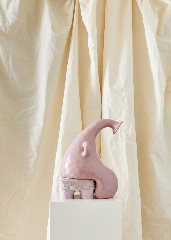 Fanny Ollas Handmade Sculpture Original Artwork Exhibition Swedish Artist Ceramic Sculpture Pink Art Affordable Art Collectible Item Curated Art Figurative Sculpture Stoneware Clay Abstract Art Playful Artwork Handmade Home Decor