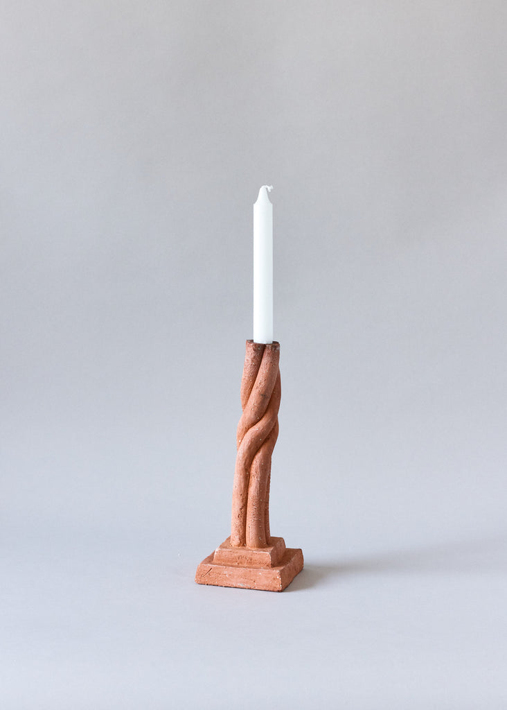 Gustav Broström Candlestick Unique Candle Holder Vintage Sculpture Preloved Art Hand-picked Handmade Terracotta 