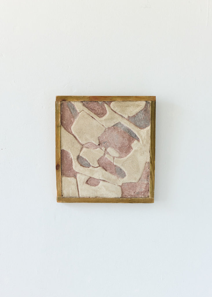 Gustav Broström Concrete Abstract #2 Original Artwork Preloved Art Vintage Stone Wood Abstract Art Handmade Wall Art 
