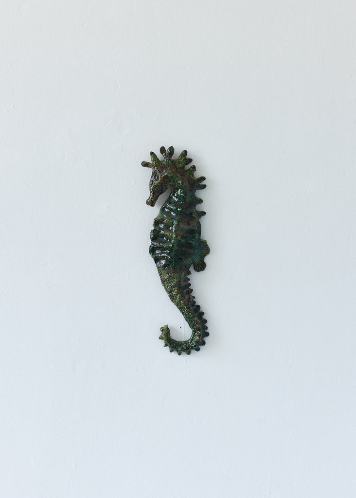 Gustav Broström Sea Horse #2 Wall Sculpture Green Unique Wall Art Preloved Artwork Vintage Art Thoughtfully Curated One-of-a-kind 