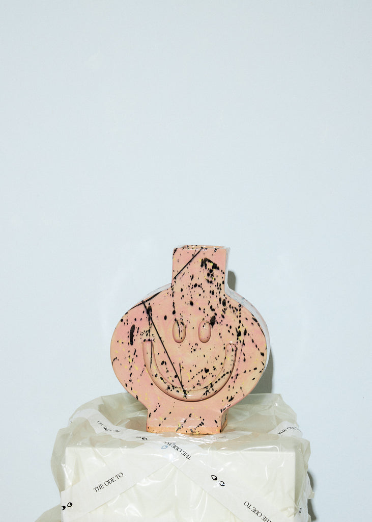 Heike Mende Happyflowers Handmade Vase Ceramic Artwork Original Art Eclectic Design Handmade Home Decor Maximalisic Interior Style Contemporary Art Affordable Art