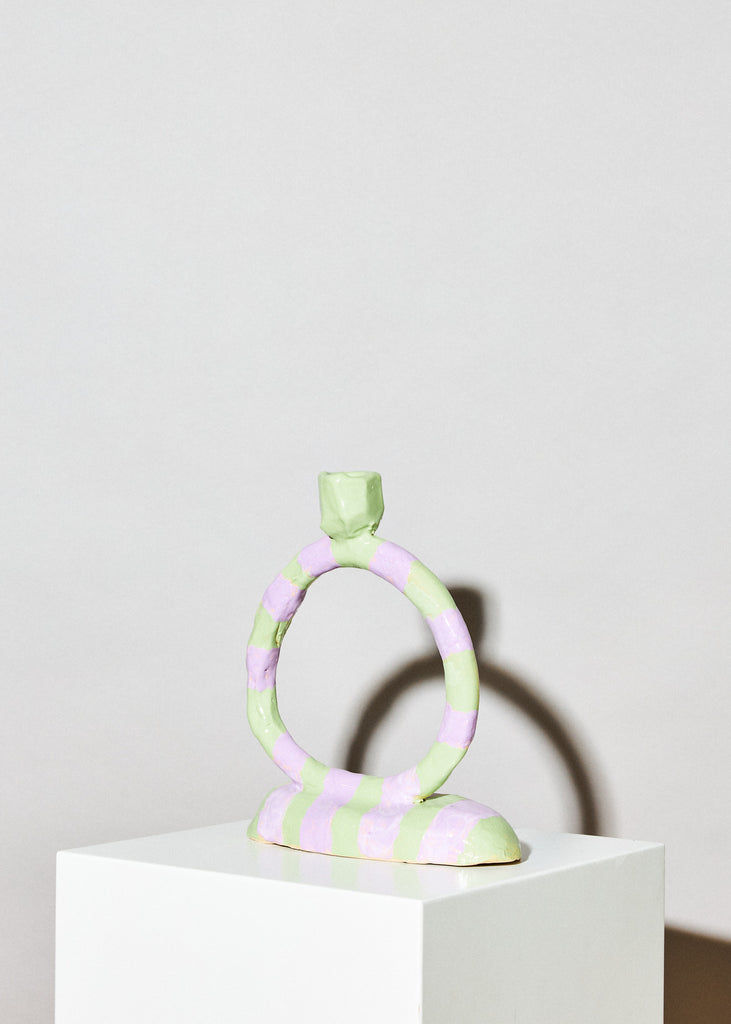 Janice Jill Handmade Candleholder Unique Artwork Playful Colorful Organic Shapes Art Collection Art Gallery Emerging Art Modern Art