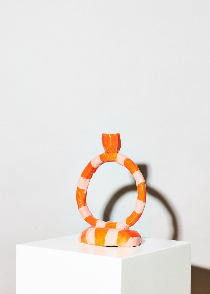 Janice Jill Unique Candleholder Playful Craft Handmade Colorful Organic Shapes Affordable Art Home Decor Interior Design