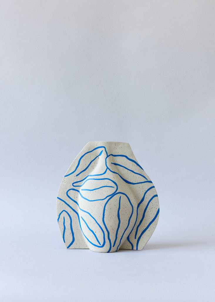 Jennie Petersen x Kerafakt Artist Collaboration Face Vase Back