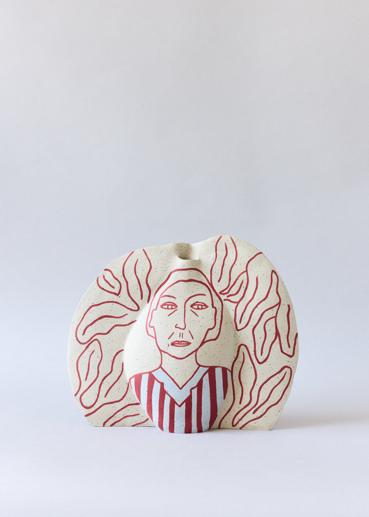 Jennie Petersen x Kerafakt Face Vase Artist Collaboration