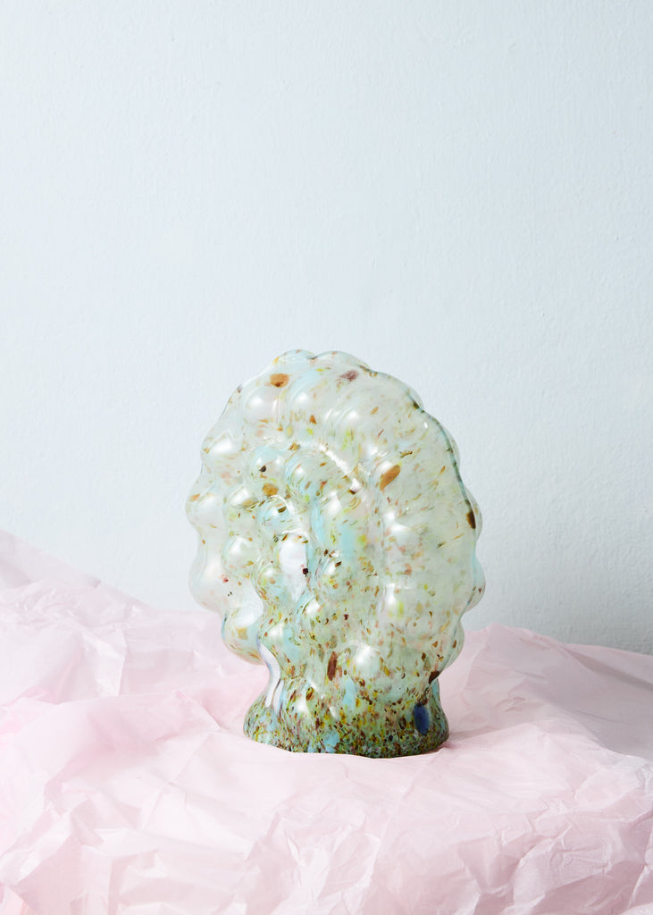 Kristin Larsson Ammonite Colourful Glass Sculpture Original Artwork Eclectic Artwork Handmade Home Decor Affordable Art Mouth Blown Glass Hand Blown Glass Playful Art Abstract Art Organic Shapes